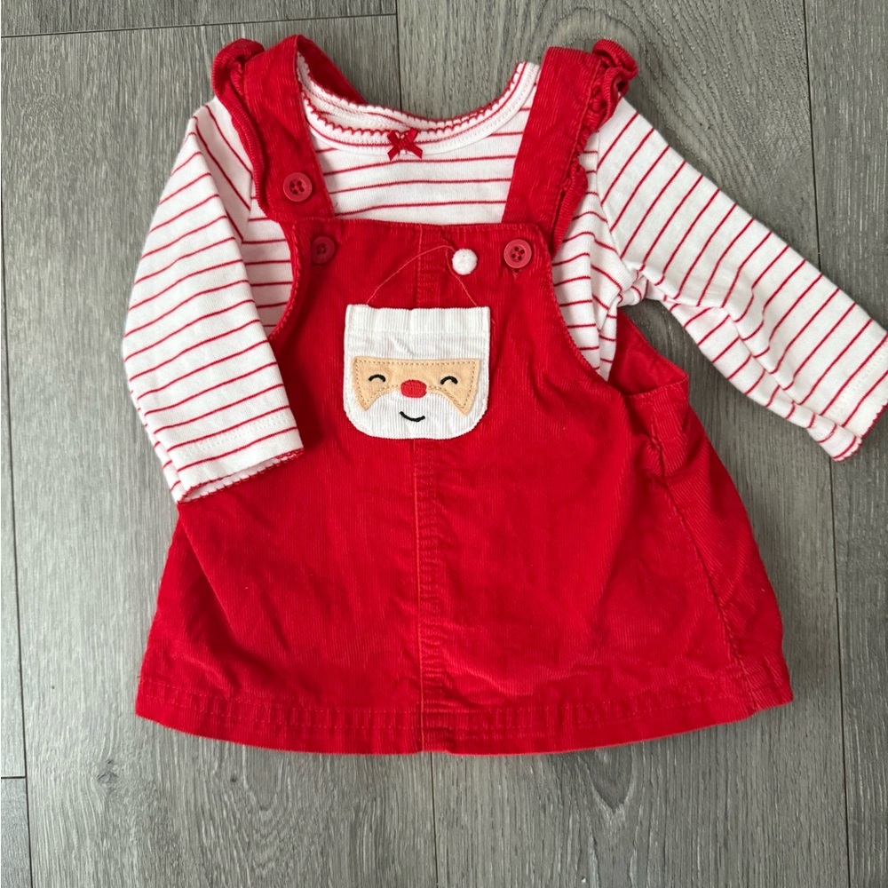 Red‎ Corduroy Santa Dress